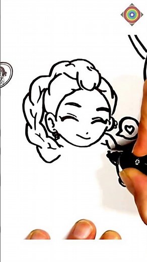 Cómo Dibujar a RUMI Demon Hunter K-POP 🌈 Dibujos para Niños