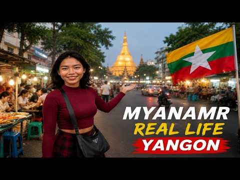 🇲🇲 Yangon Weekend Street Food Tour | Authentic Myanmar Local Life & Luxury Mall