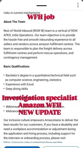 New WFH updates ll Amzon jobs #remotework #easyworkfromhomejobs ₹ #job