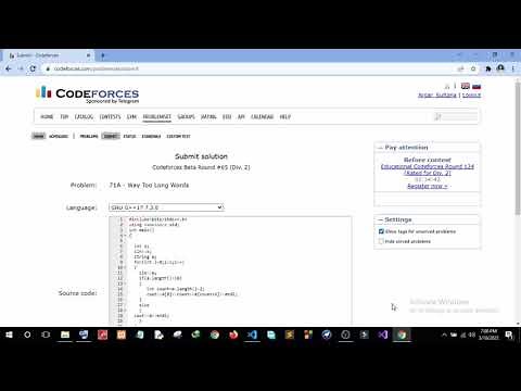 Codeforces problem Way Too Long Words || 71A solution in C++