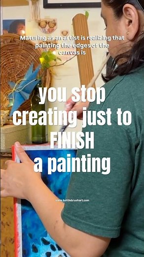 Because art is not only about the MAIN SUBJECT anymore. #arttips #oceanart #contemporaryart #cozyart