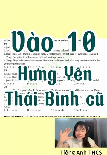 Đề thi vào 10 Hưng Yên Thái Bình 2025