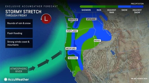Bomb cyclone with atmospheric river blasts Oregon, Northern California and Washington