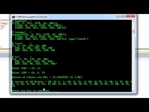 Mat - The Basic Image Container In OpenCV - Create and print
