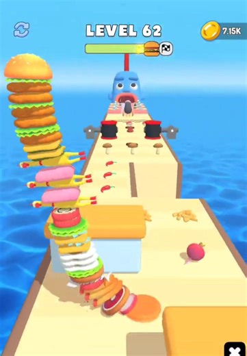 Perfect Stack 😱🍔 | Burger Master Speed Run #shorts
