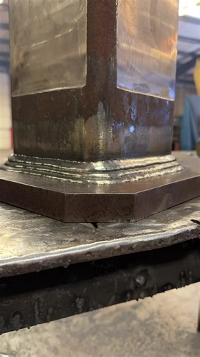 Kelly box adapter and a 60” auger ready for the show #dualsheildwelding #nofluxgiven #fluxcore #auger #welding #clean #construction