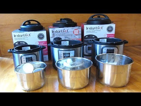 Instant Pot | 3qt vs 5qt vs 6qt Size Comparison