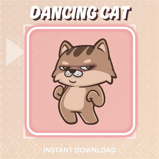 Animated Dancing Cat Emote for Twitch & Discord | Funny Dance Stream Emote GIF - Etsy