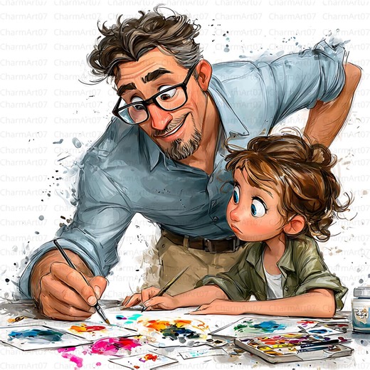 Funny Teacher Watercolor Clipart Bundle : 28 School Graphics (digital Download Jpgs) - Etsy