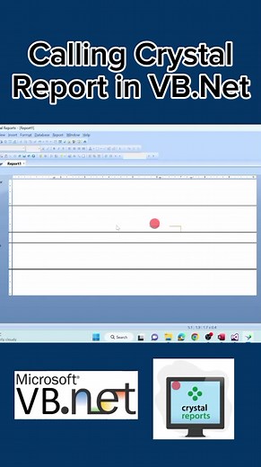 Crystal Report In VB.Net Create Crystal Report Using VB.Net Crystal Report For Beginners How To Connect Crystal Report And VB.Net #BSIT #BSIS #BSITstudent #bscstudent #CrystalReport #informationtechnology #VisualBasic #itbeginner #ITstudent | Ka-Dev Tips