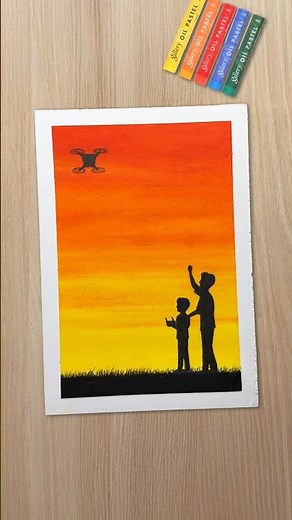 Boys Flying a Drone Painting #shortsfeed #shorts #easydrawing