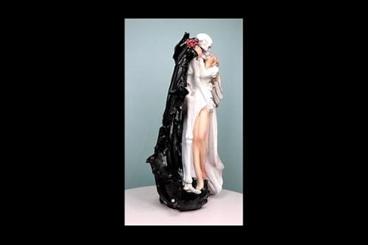 Bride And Death Angel Grim Reaper Skeleton The Kiss