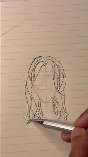 Day 25 of Learning to Draw – Straight Hair Study