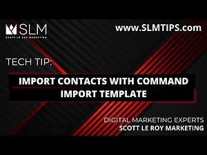 Tech Tip: Import Contacts with Command Import Template