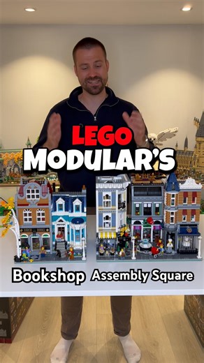 LEGO Modular Building Collection 🏡 Jazz Club, Tudor Corner, Assembly Square & Bookshop #lego #afol