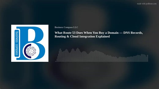 What Route 53 Does When You Buy a Domain — DNS Records, Routing & Cloud Integration Explained https://knowledge.businesscompassllc.com/what-route-53-does-when-you-buy-a-domain-dns-records-routing-cloud-integration-explained/ When you register a domain through AWS Route 53, you’re getting much more than just a web address. Route 53 domain registration automatically sets up a complete DNS infrastructure that connects your domain to AWS services and routes traffic intelligently across the globe. | 