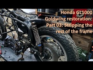 Honda GL1000 Goldwing restoration part 03