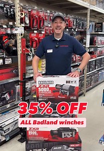 Badland Winches 35% Off — Harbor Freight One-Day Sale