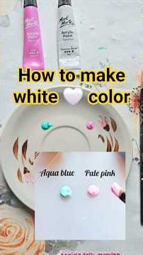How to make white 🤍 color #foryou #colors #white #art