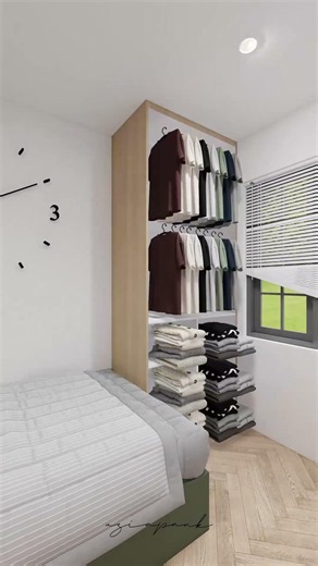 Narrow room layout ideas 3x2.5 meters