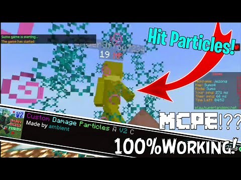 Custom Damage Particles For MCPE!!! (Hit Particles) 1.16 & 1.17+