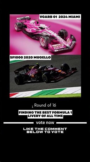 Vote in comments! Finding best formula one livery of all time.