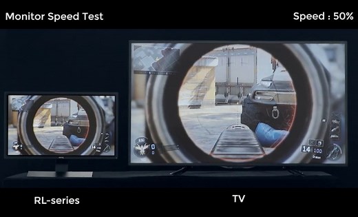 BenQ Zowie RL2460S 24 inch 1080p Gaming Monitor | 1ms 75Hz | Black Equalizer & Color Vibrance for Competitive Edge | Dual HDMI