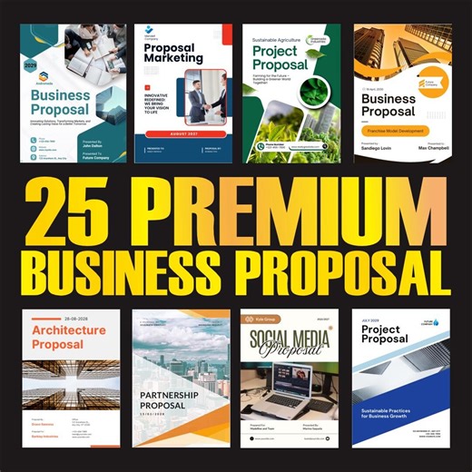 25 Premium Business Proposal Templates - Etsy