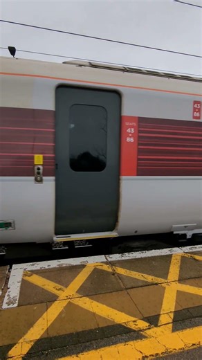 LNER Class 801 (801217) departing Newark Northgate Train Station