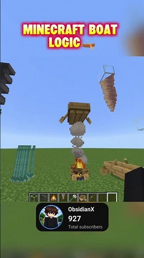 Minecraft Physics Is Broken… Boat Edition #minecraft #minecraftmeme