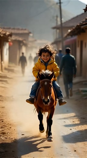 Cutest Baby Riding a Tiny Horse 😍 #rider #horse #cute #cutebaby #viral #ai