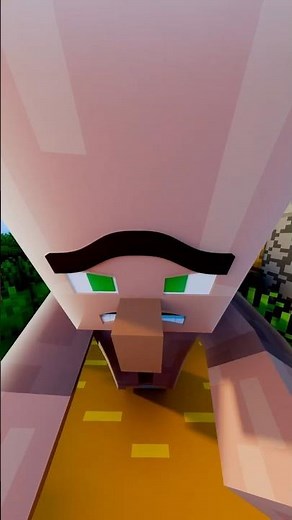 Steve and the villager head to head, #minecraft #animation #minecraftanimation #minecraftmemes