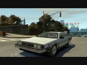 GTA4 デロリアン - バック・トゥ・ザ・フューチャー 【MOD】