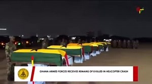 12K views · 62 reactions | Caskets of the eight victims of the GAF Z9 helicopter crash, draped in Ghana’s flag, were honored at a prayer ceremony by clergy at the Airforce Base this afternoon. | Albert Nat Hyde | Facebook