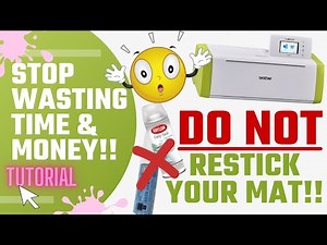 I did THIS to my mat and THIS is what happened! | Scan and Cut how to stick images | SDX85 Tutorial