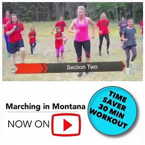 New marching workout is now live: https://youtu.be/dohhjNL2Jt4 This is a quick, fun and sweaty 😅 workout you can finish in 30 minutes. You'll work through 3 sections, each with power bursts you can punch up to high intensity, or keep the moves at a low-impact intensity if needed. It’s definitely a more real-life production than some of my other workouts, and you'll notice darling little children walking through, a dog, 🐕 and even Tyler's back at one point, but I promise you'll get a great swea