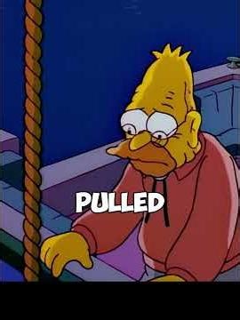 Abe attends the funeral of his comrade from World War II 1 #simpsons #cartoon