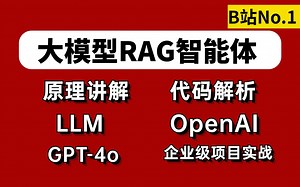 【B站第一】强推！2024最细自学AI大模型实战项目教程，包含RAG系统+LLM+GPT-4o+OpenAI，逼自己一周学完，直接从小白到大神，别再走弯路了！！