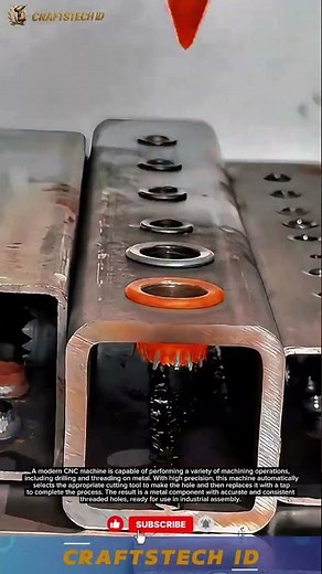 Modern Computer Numerical Control including drilling and threading on metals, with high precision