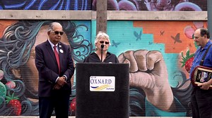 Yesterday the new Carmen Ramirez mural was dedicated. Thank you to the City of Oxnard for adding this to our downtown. Special thanks to Anthony Macri Ortiz for his incredible talent ( @aanntthh000 ) who spent about two weeks painting the approximately 1,000-square-foot mural last month. #Downtownoxnard #Oxnardmurals #CityOfOxnard #VisitOxnardCa | Downtown Oxnard