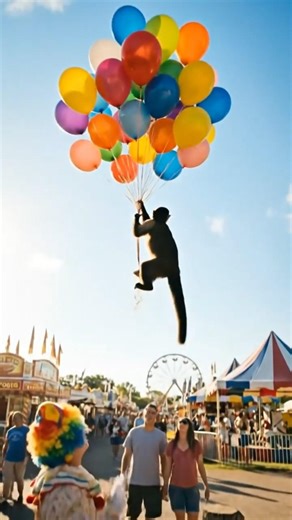 Clown & Monkey Balloon Magic Show 🎈🐒 Funny Park Trick #funny #funnyshorts