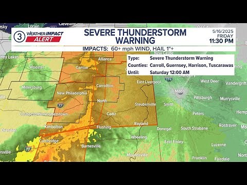 LIVE RADAR: Severe thunderstorms make their way through Northeast Ohio