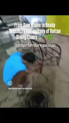 manifacturing process of rattan chairs