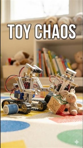 Tiny Robots Try to Fix Toys… Fail Again