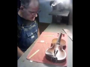 shaping and putting a new bridge on a fiddle