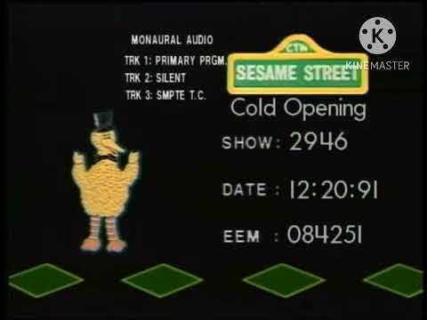 Sesame Street show #2946 tape slate (1991)