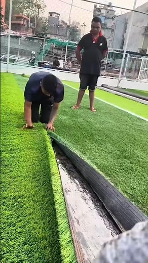The grass in stadiums is not fake.