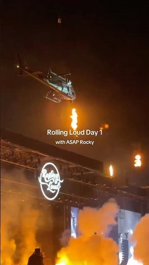 ASAP ROCKY performs in a HELICOPTER for Rolling Loud LA 2025