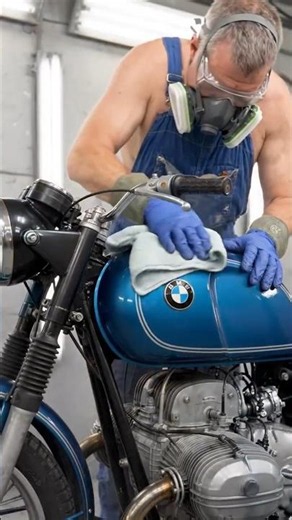 1970s BMW R75/5 Restoration - ASMR garage videos