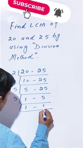 LCM by Division Method | Easy Trick to Find Least Common Multiple. #mathematics #mathstricks